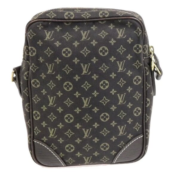 LOUIS VUITTON Danube Shoulder Bag Monogram Mini Lin Leather Brown M95228 11FB464 - Picture 14 of 16